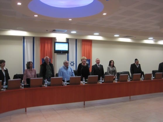 מועצת העיר בנתניה (צילום: רותי ברמן)