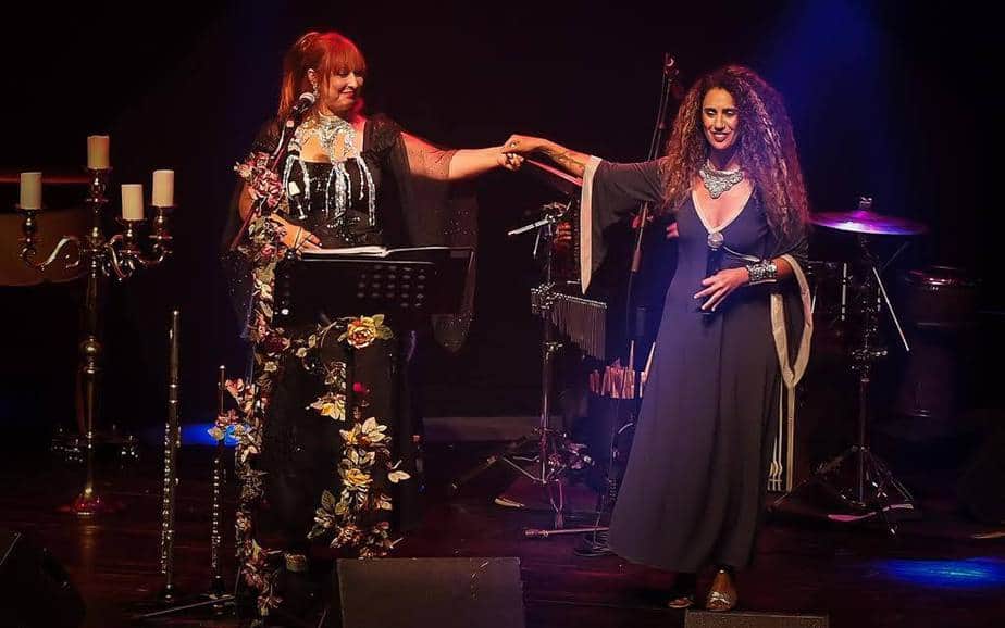 חפציבה זר אביב וניבה הראל במופע חלילים(צילום: איגור אוסטרובסקי)