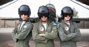 שלושה טייסים ממשגב צילום דובר צהל