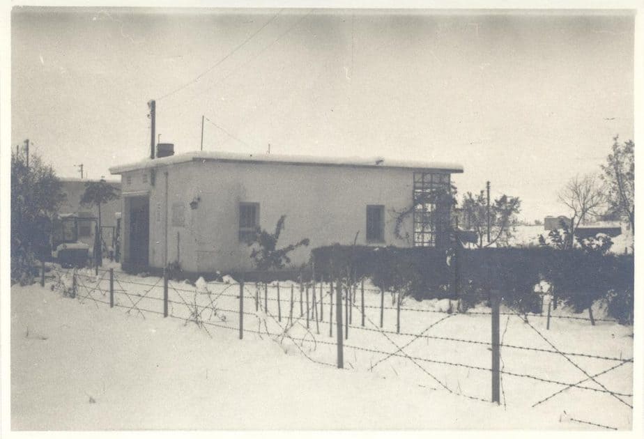 שלג בקרית ביאליק 1950. באדיבות: הארכיון העירוני