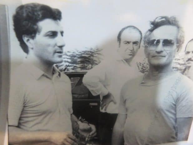 פגישה סודית. אשל עם נשיא לבנון לשעבר, באשיר ג'ומייל | צילום: אלבום פרטי