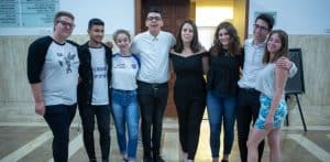 פורום הנהגת מועצת הנוער היוצא והנכנס | צילום: דוברות עיריית חיפה