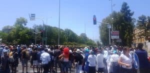 ההפגנה כעת ליד אח"י אילת | צילום: ליאור מרקדו