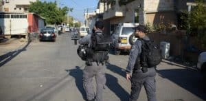זירת הרצח במג'ד אלכרום | צילום: דוברות המשטרה