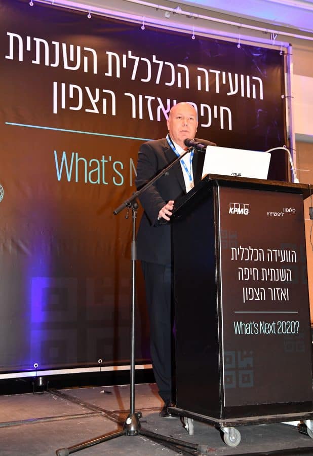 רו"ח גיא אהרוני בוועידה הכלכלית של חיפה והצפון | צילום: פאול אורלייב