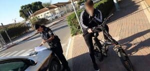 המשטרה בחדרה נגד רוכבי האופניים החשמליים. צילום: משטרת ישראל