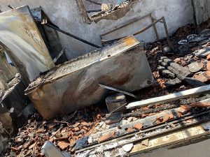 הבית שנשרף ברחוב הבריגדה היהודית בגבעת אולגה