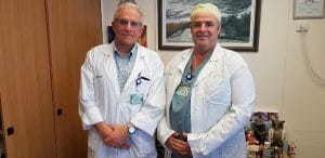 המנתחים. ד"ר אריה ביטרמן ופרופסור עופר לביא | צילום: אלי דדון