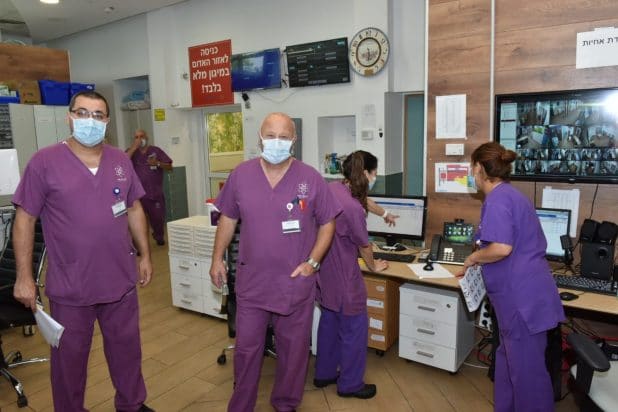 מח' הקורונה במרכז הרפואי לגליל צילום: אלי כהן