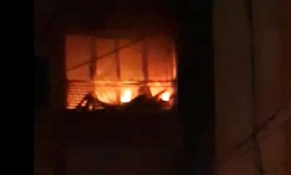 שריפה בדירה בקרית ים | צילום: דוברות כבאות והצלה