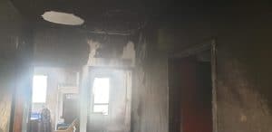 שריפה פרצה בדירה | צילום: דוברות כב״ה