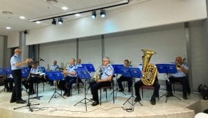 תזמורת משטרת ישראל בבית אילדן | צילום: דוברות העירייה