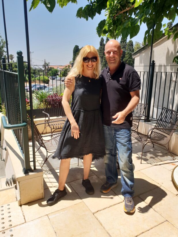 דנה ברגר ואיל בן צבי מנכל מלון זמארין | צילום: שלי גנדל