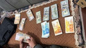 הכספים שנתפסו | צילום: דוברות המשטרה