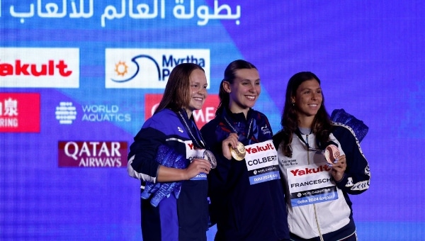 מדליית כסף באליפות העולם בשחייה לאנסטסיה גורבנקו | צילום: סימונה קסטרווילארי, איגוד השחייה